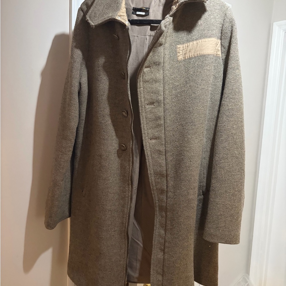 Diesel Women’s Trench Coat - Tanish  -Olive color